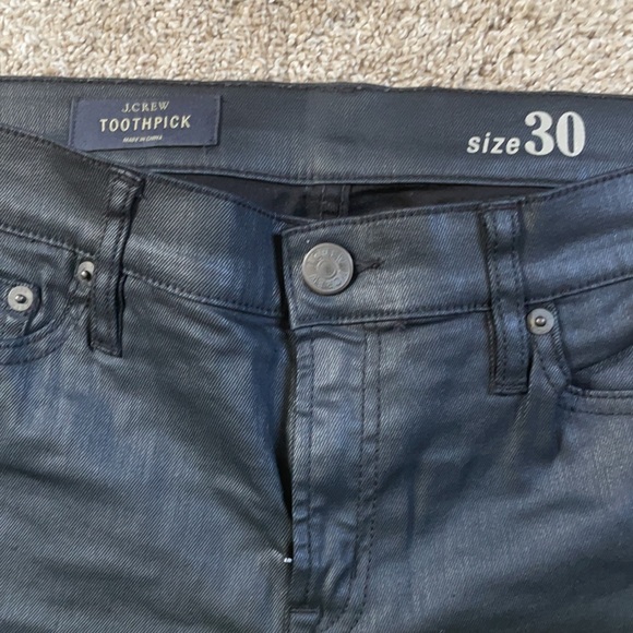 JCREW Cropped Coated Toothpick Skinny Jean - Picture 5 of 7